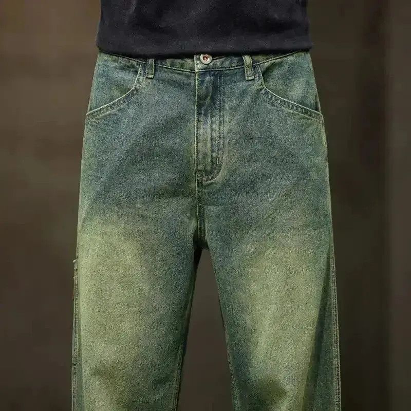 Japanese Brand Denim Pants Streetwear Fashion Pockets Vintage Man Clothes Size US 32 / EU 48 - 2 Thumbnail