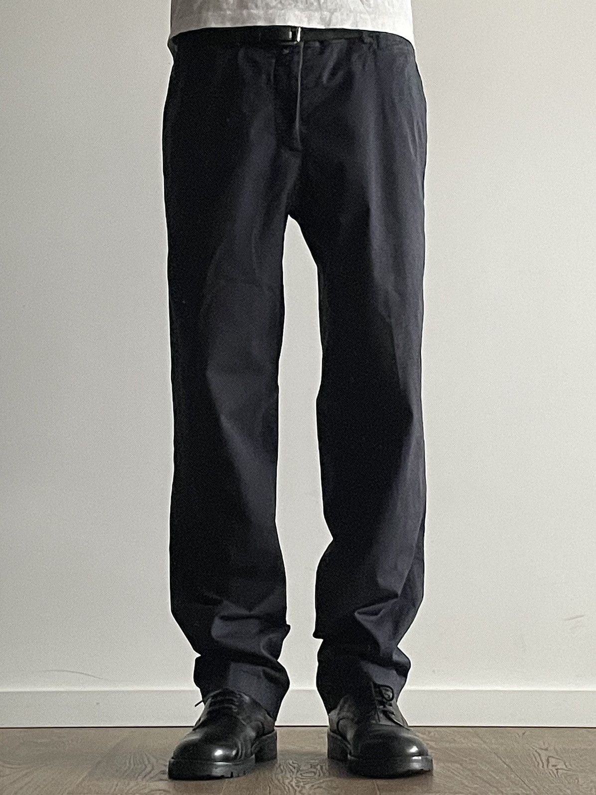 12aw raf simons期 JILSANDER Trousers Jil Sander 00's Raf Simons era nylon trouser pants gray men's 34
