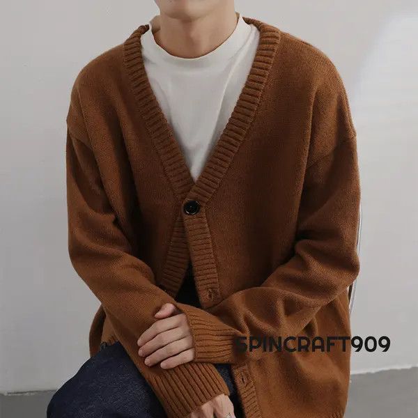 VIBE Brown Button Cardigan Sweater Size US M / EU 48-50 / 2 - 7 Thumbnail