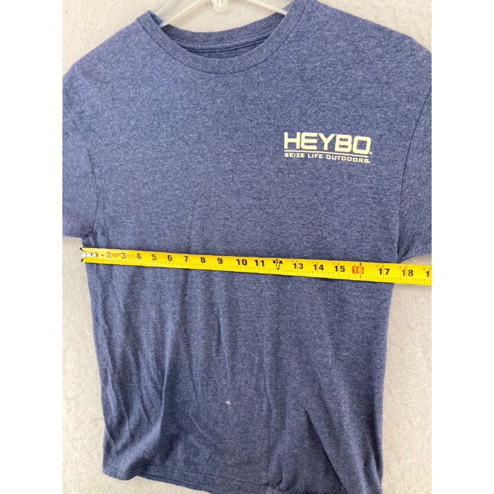 Logo 7 HeyBo Mens TShirt Blue Outdoor Logo Medium Size US M / EU 48-50 / 2 - 2 Thumbnail