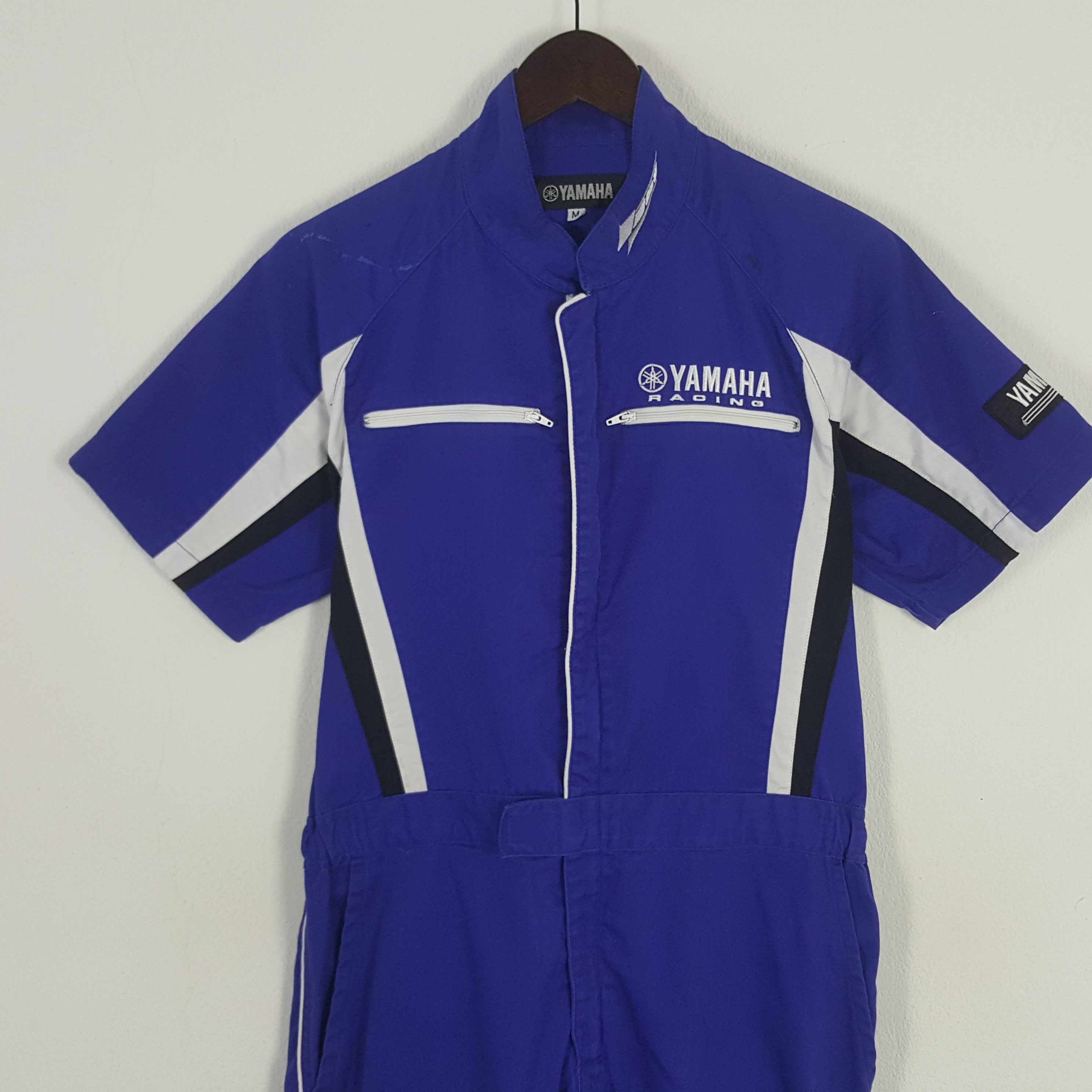 Japanese Brand × Vintage × Yamaha Vintage Yamaha Racing Sport Coverall Jumpsuit Jacket Size US M / EU 48-50 / 2 - 2 Thumbnail