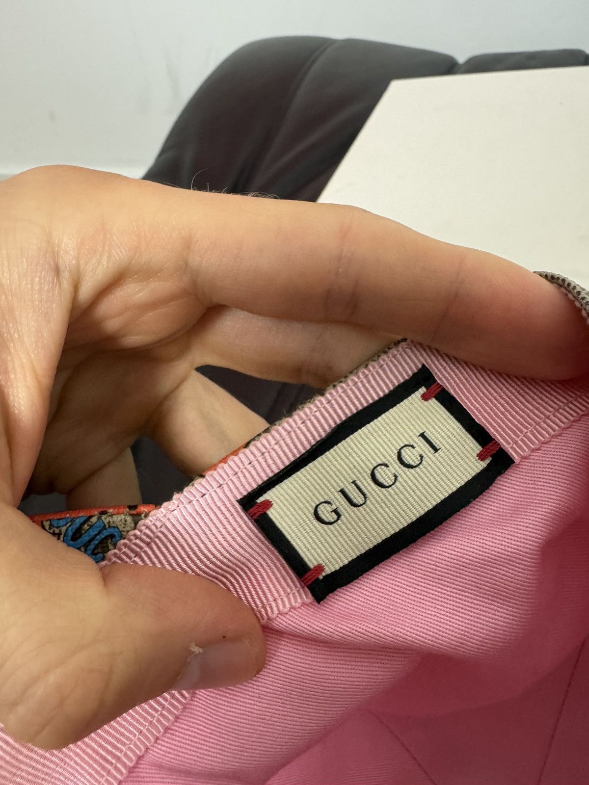 Gucci Rare Gucci Strawberry Monogram Designer Hat Luxury High End Size ONE SIZE - 7 Thumbnail
