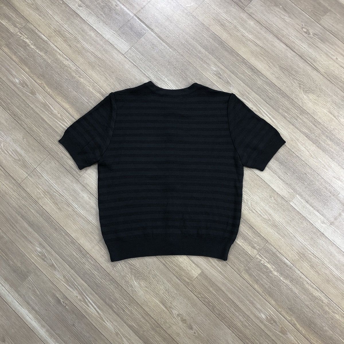 Vintage × Yves Saint Laurent Luxury Yves Saint Laurent YSL Stretch Striped Button Up Tee Size XS / US 0-2 / IT 36-38 - 11 Thumbnail