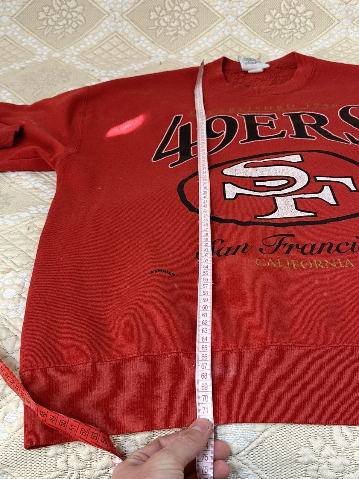 Lee 🔥 1995 San Francisco 49ers NFL Lee USA Sweatshirt Pullover Size US XL / EU 56 / 4 - 12 Thumbnail