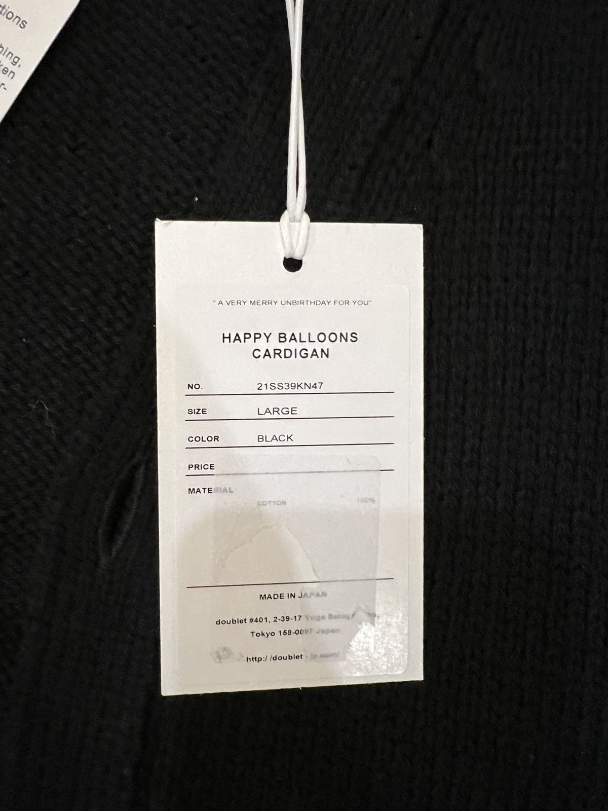 Doublet Doublet “Happy Balloons Distressed Cardigan” Size US L / EU 52-54 / 3 - 6 Thumbnail