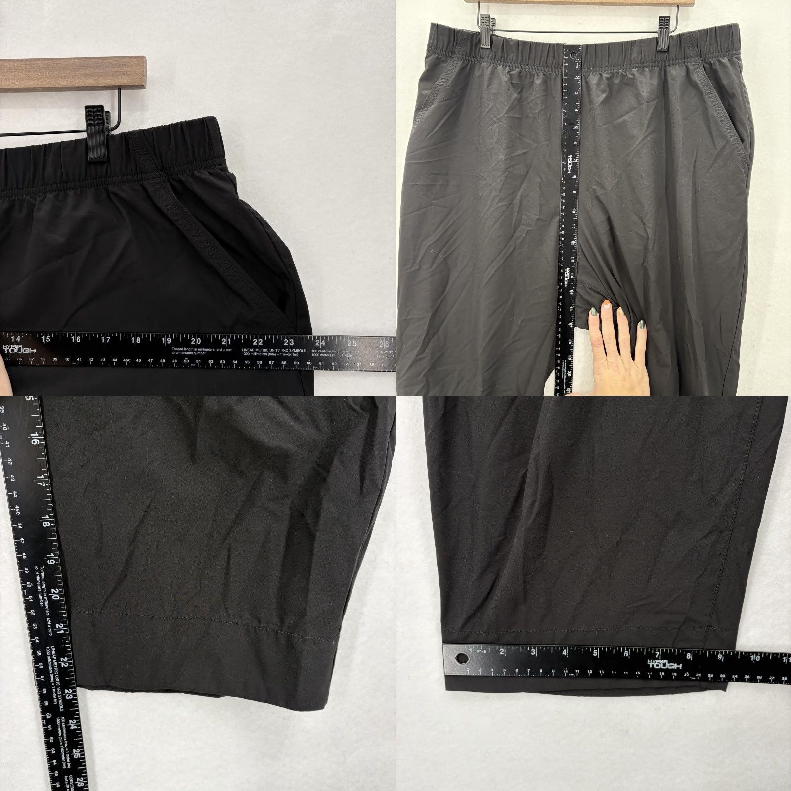 Duluth Trading Company Duluth Nine to Fine Synthetic Pull-On Capri Pants Womens XL Black Stretch Work Size 40" / US 18 - 8 Thumbnail