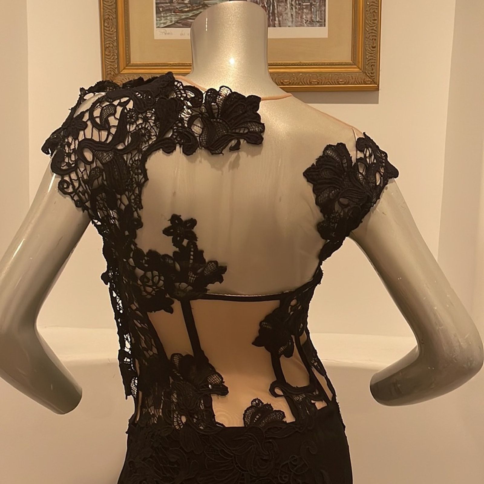 Ermanno Scervino ERMANNO SCERVINO Black Corset Dress Cocktail Designer IT42 Size M / US 6-8 / IT 42-44 - 9 Thumbnail