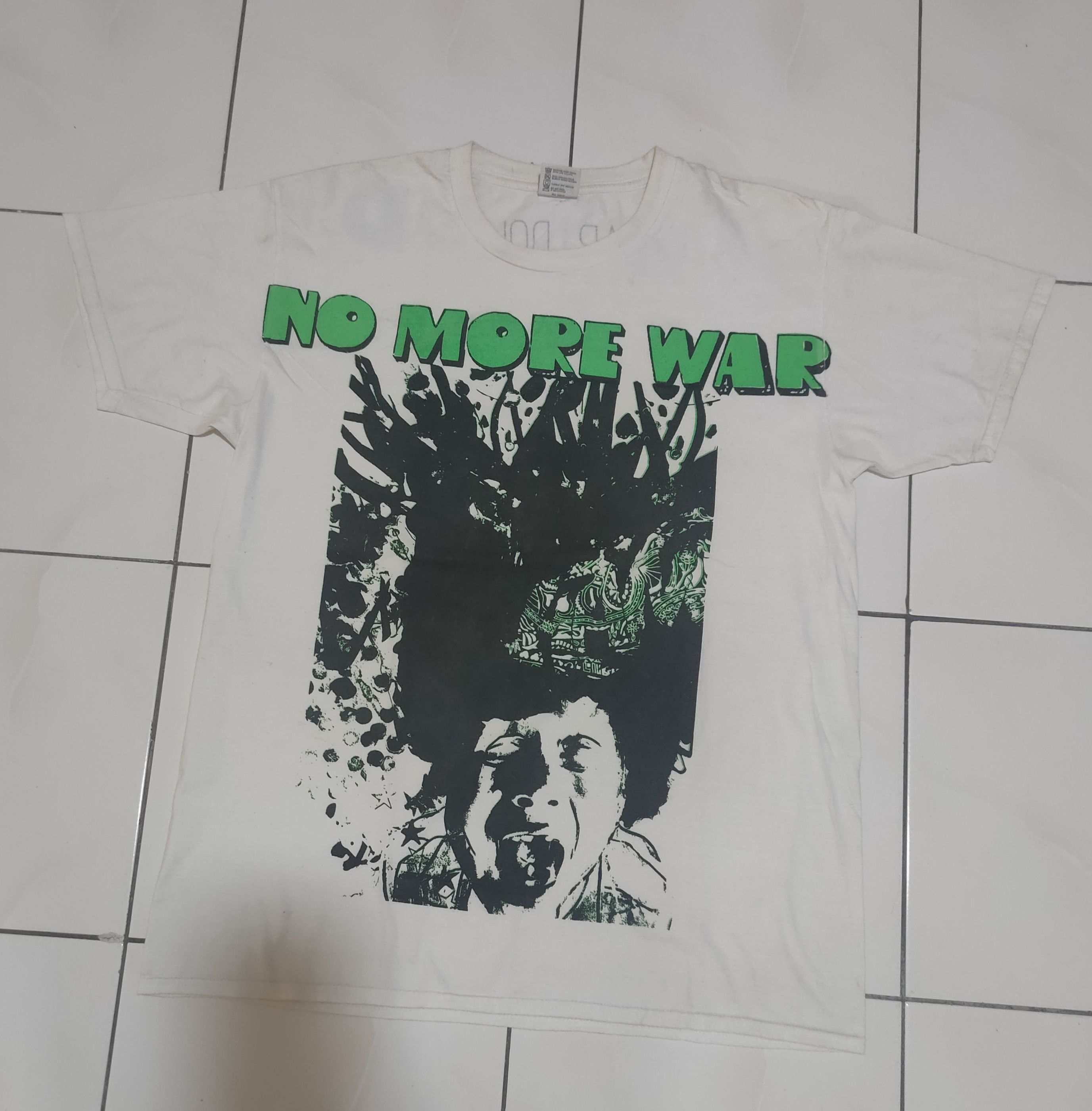Vintage Rare no more war (dollardollars handmade) Size US L / EU 52-54 / 3 - 1 Thumbnail