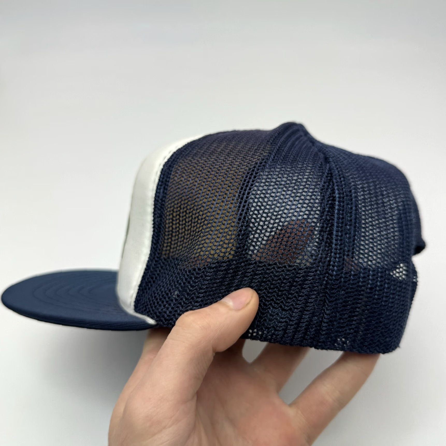 Vintage VINTAGE 80S TRUCKER HAT Adjustable Orange Polyester Men Cap USA 3 Stripe Americana Funny Gift Size ONE SIZE - 6 Thumbnail