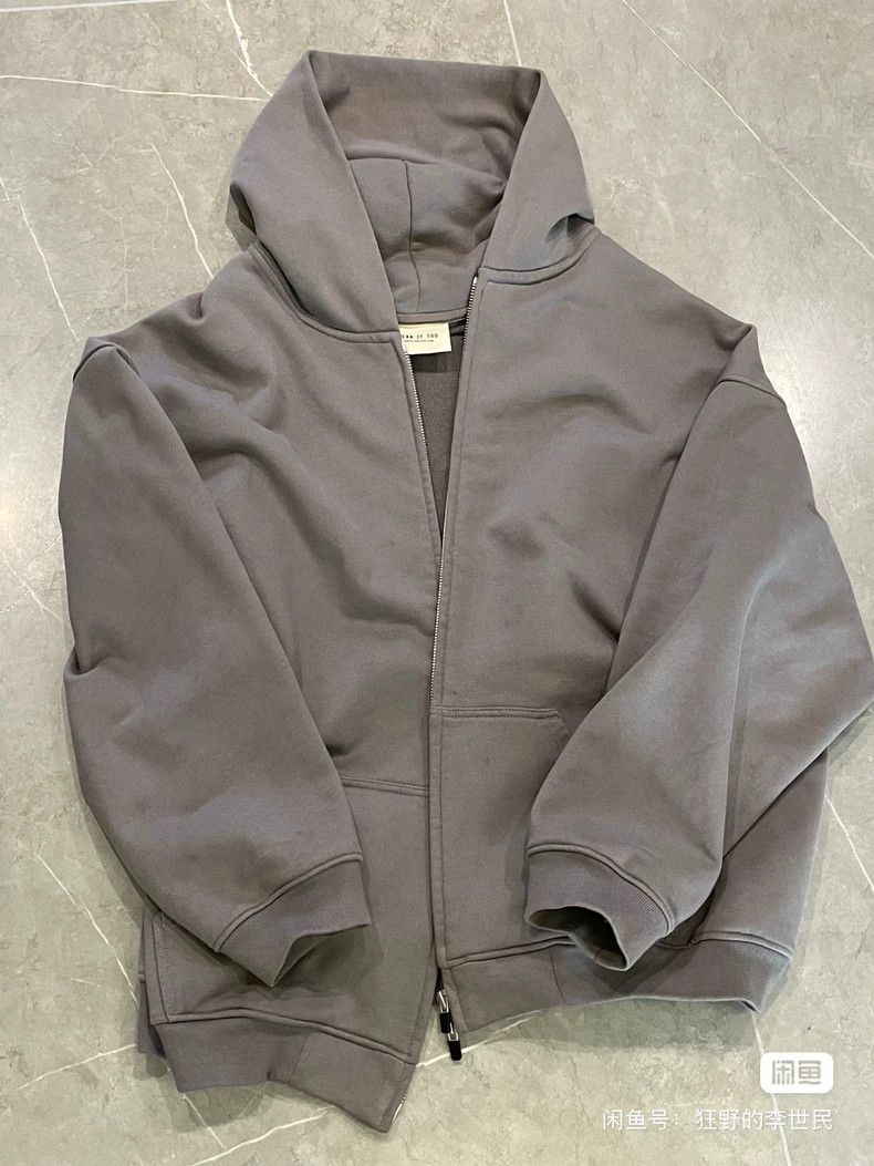 Fear of God Fear of God God Grey Zip Hoodie Size US L / EU 52-54 / 3 - 2 Thumbnail