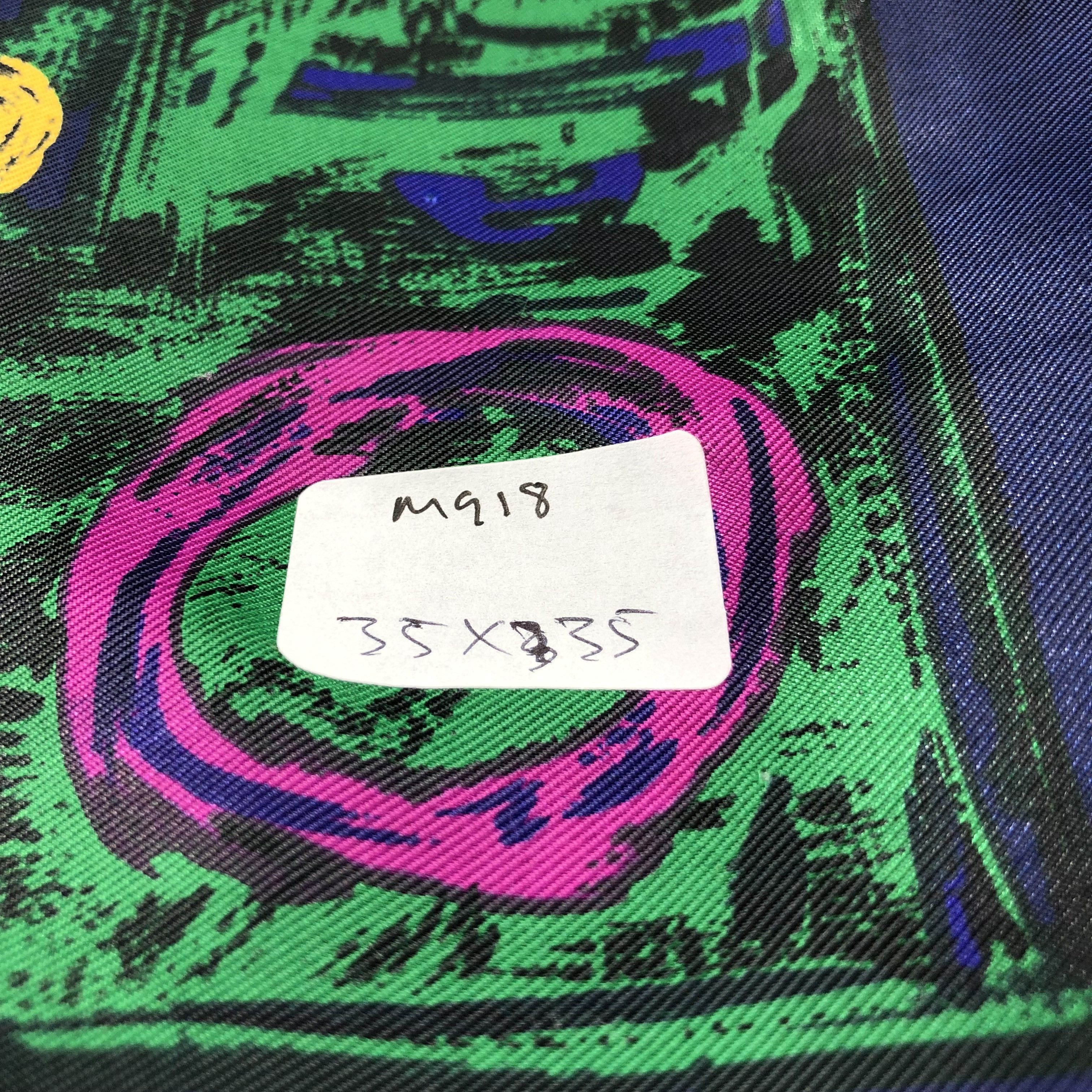 Vintage Sung Kgung Sa Abstract Scarf M918 Size ONE SIZE - 7 Thumbnail