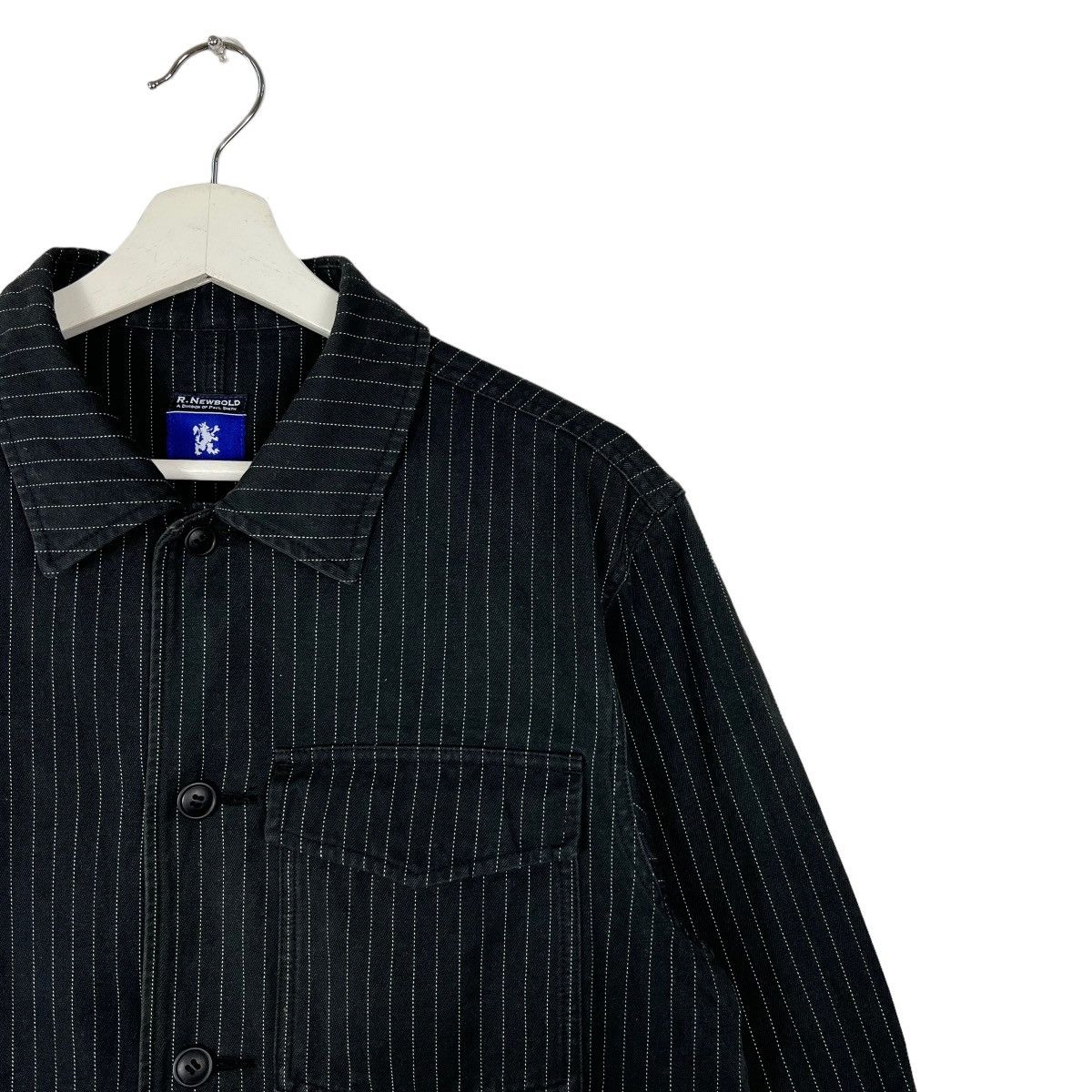 R.Newbold 🔥 R NEWBOLD PIN STRIPE CHORE JACKET Size US L / EU 52-54 / 3 - 6 Thumbnail