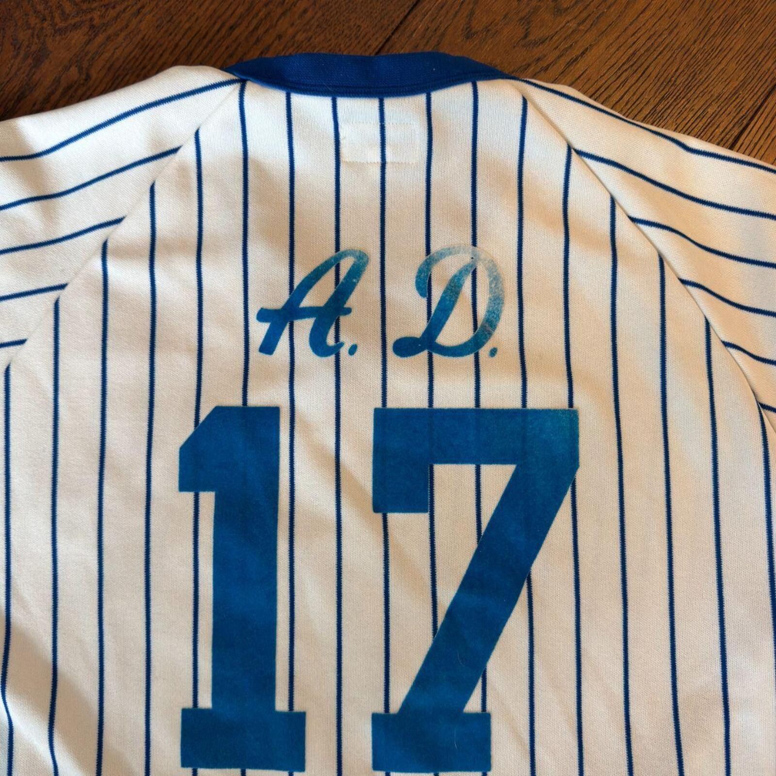 Supreme Supreme AD Baseball Jersey White/Blue Size US L / EU 52-54 / 3 - 6 Thumbnail