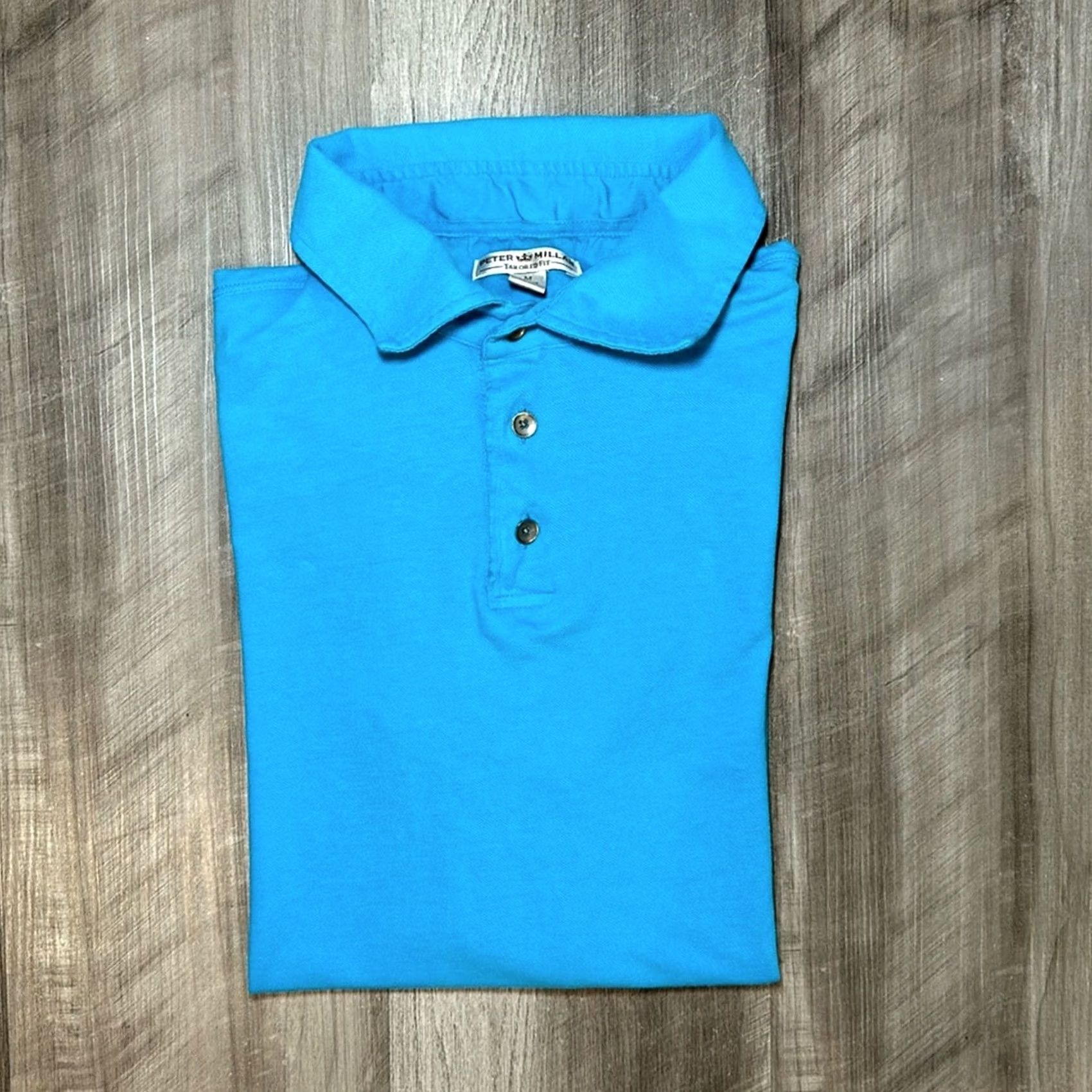 Peter Millar Peter Millar Polo Tailored Fit Pima Cotton - Medium Men Blue Size US M / EU 48-50 / 2 - 2 Thumbnail