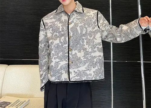 Other Taeko x Eri Texture Embroidery Patterned Jacket Size US XL / EU 56 / 4 - 1 Thumbnail