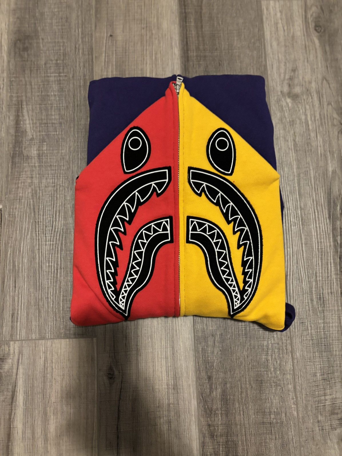 Bape Shark Full Zip Hoodie Size US XL / EU 56 / 4 - 1 Thumbnail