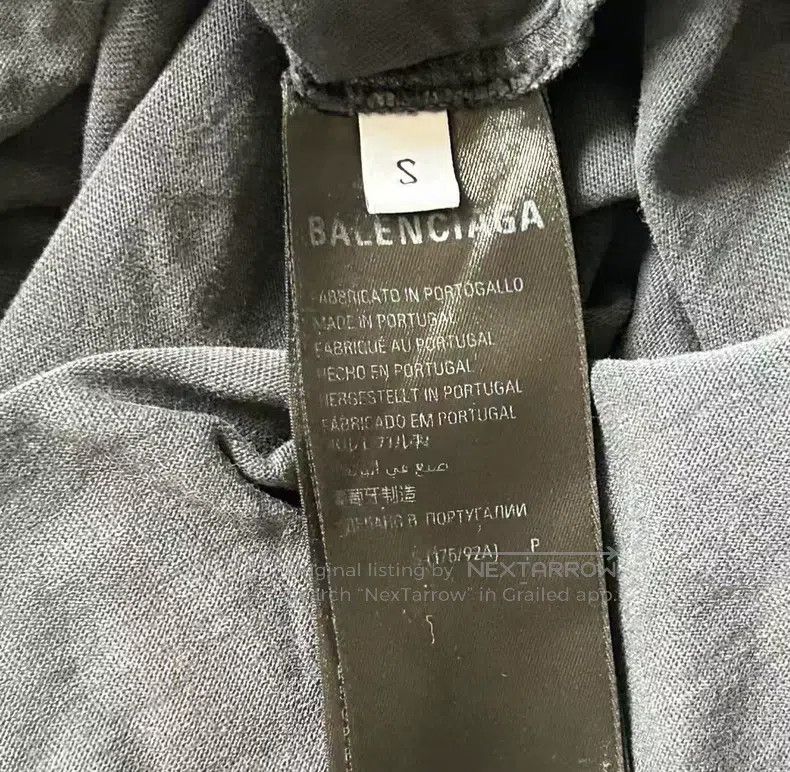 Balenciaga Balenciaga Tape letter printed short sleeve T-shirt Size US S / EU 44-46 / 1 - 4 Thumbnail