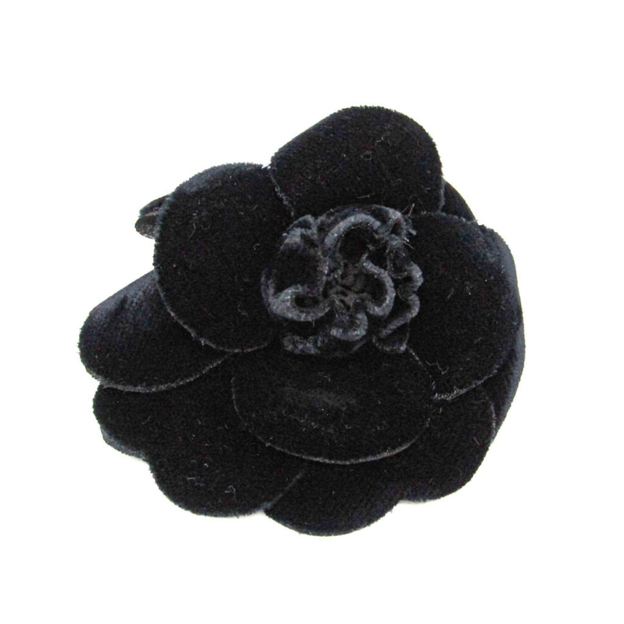 Chanel Chanel Camellia A30142X03493 Velvet Brooch Black Size ONE SIZE - 1 Thumbnail