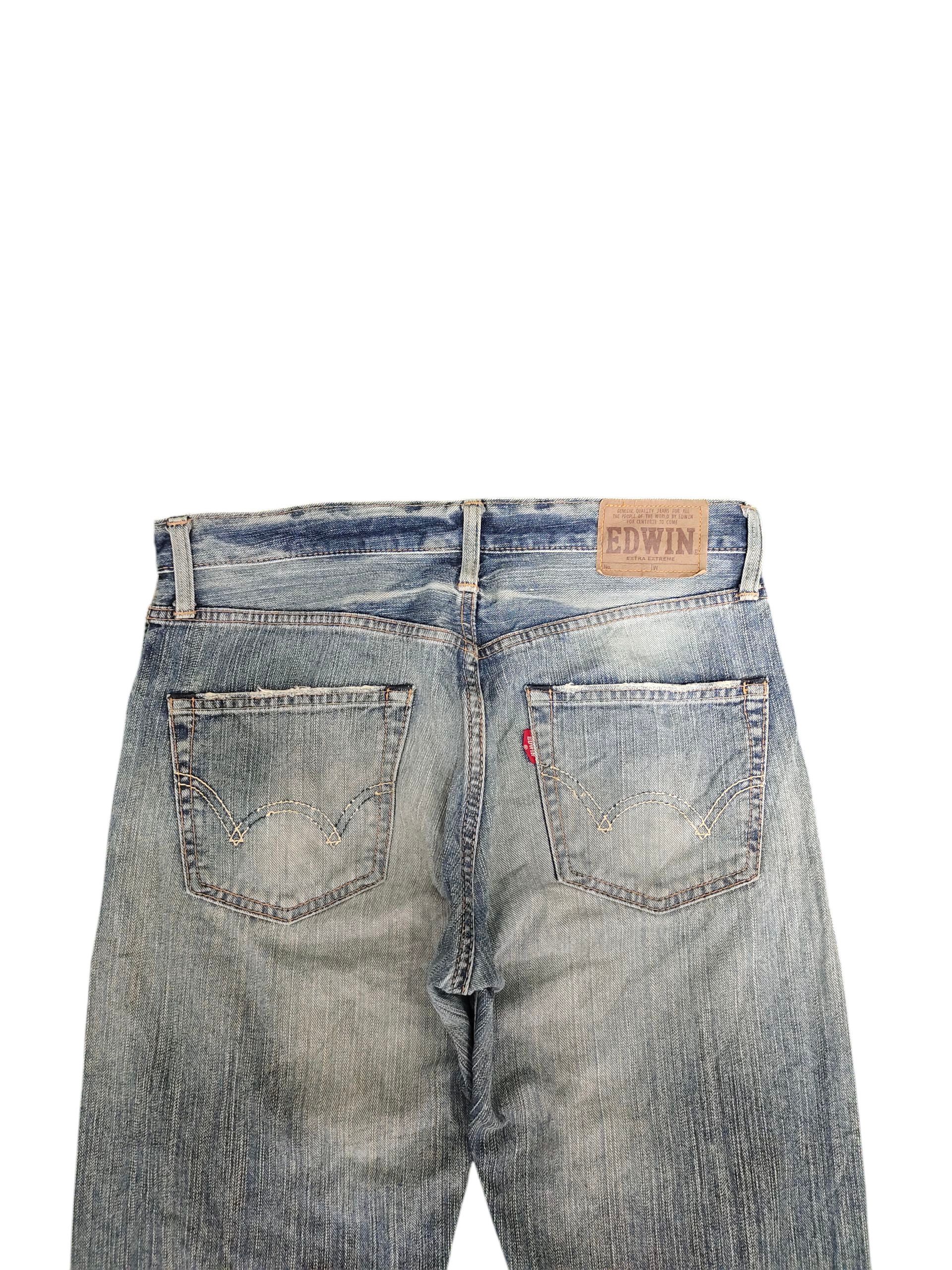 Kapital Vintage 90s Edwin Boro Patchwork Clawmark Distress Jeans Size US 30 / EU 46 - 9 Thumbnail