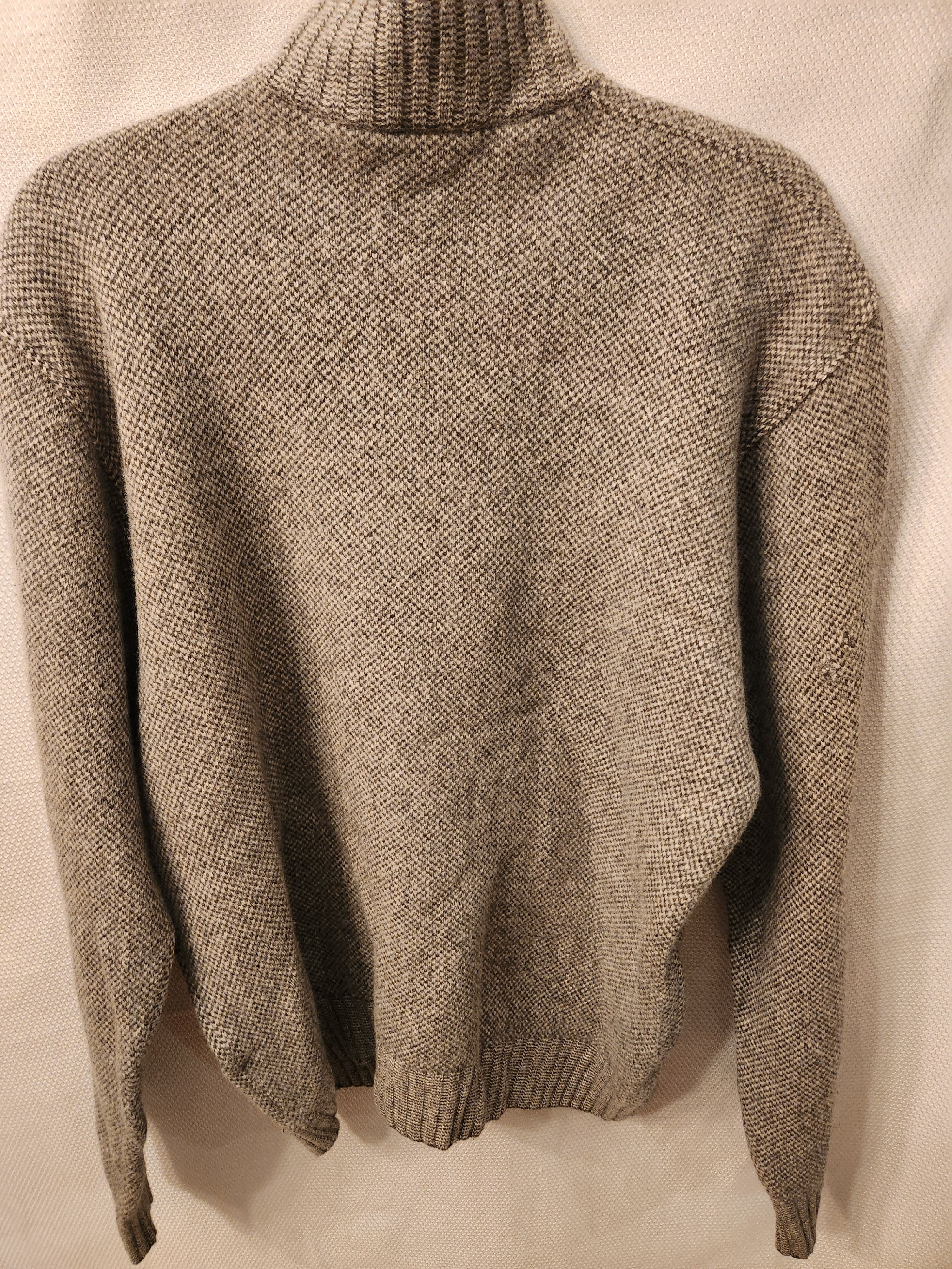 Dalmine Vtg Men's Merino Wool/Cashmere Blend Gray 1/4 Zip Sweater Size US L / EU 52-54 / 3 - 2 Thumbnail