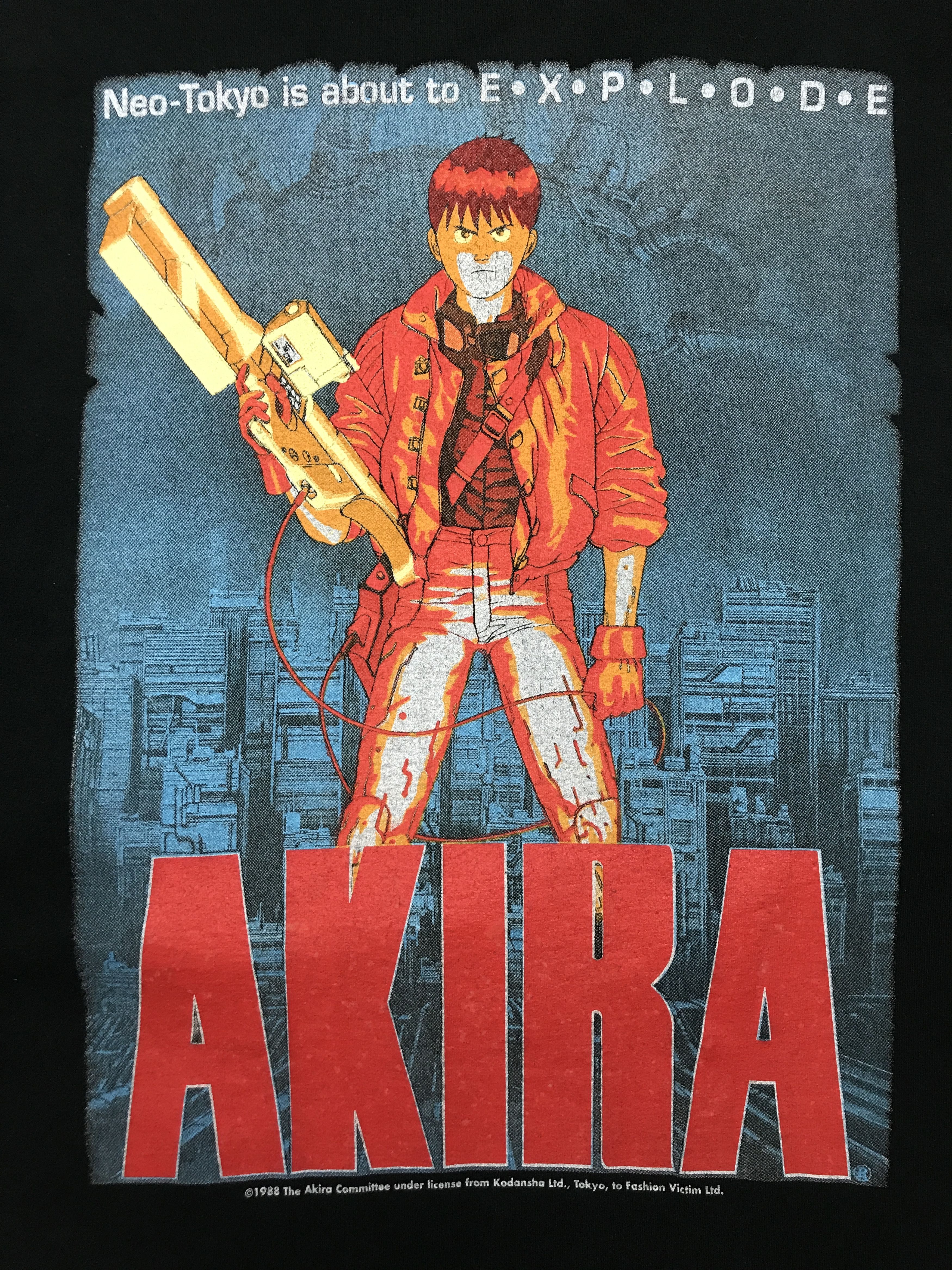 Japanese Brand 1988 Tee Vintage Akira Kaneda T-shirt Anime cyberpunk Size US L / EU 52-54 / 3 - 4 Thumbnail