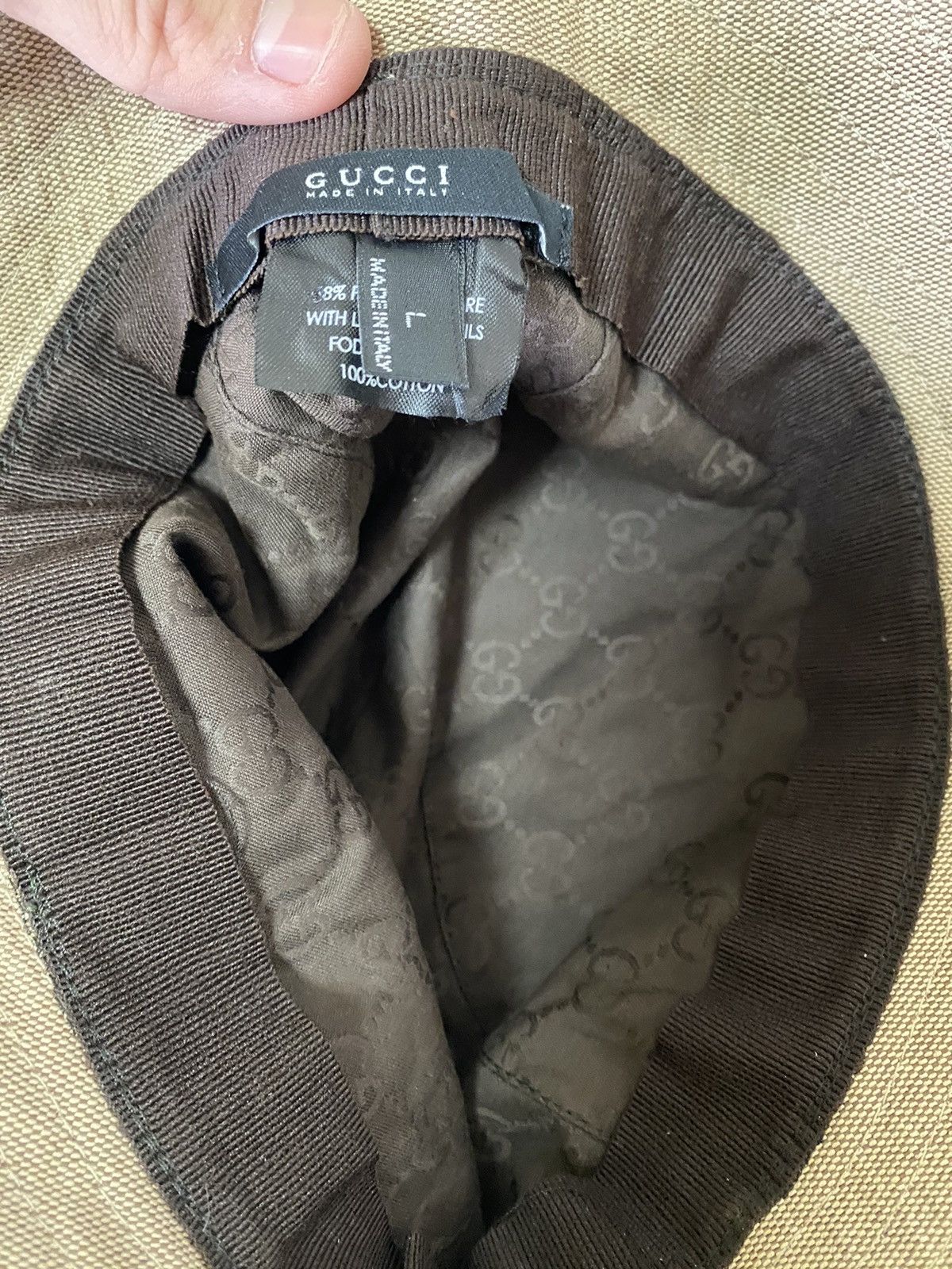 Gucci × Vintage Gucci Vintage Panama Hat Size ONE SIZE - 5 Thumbnail
