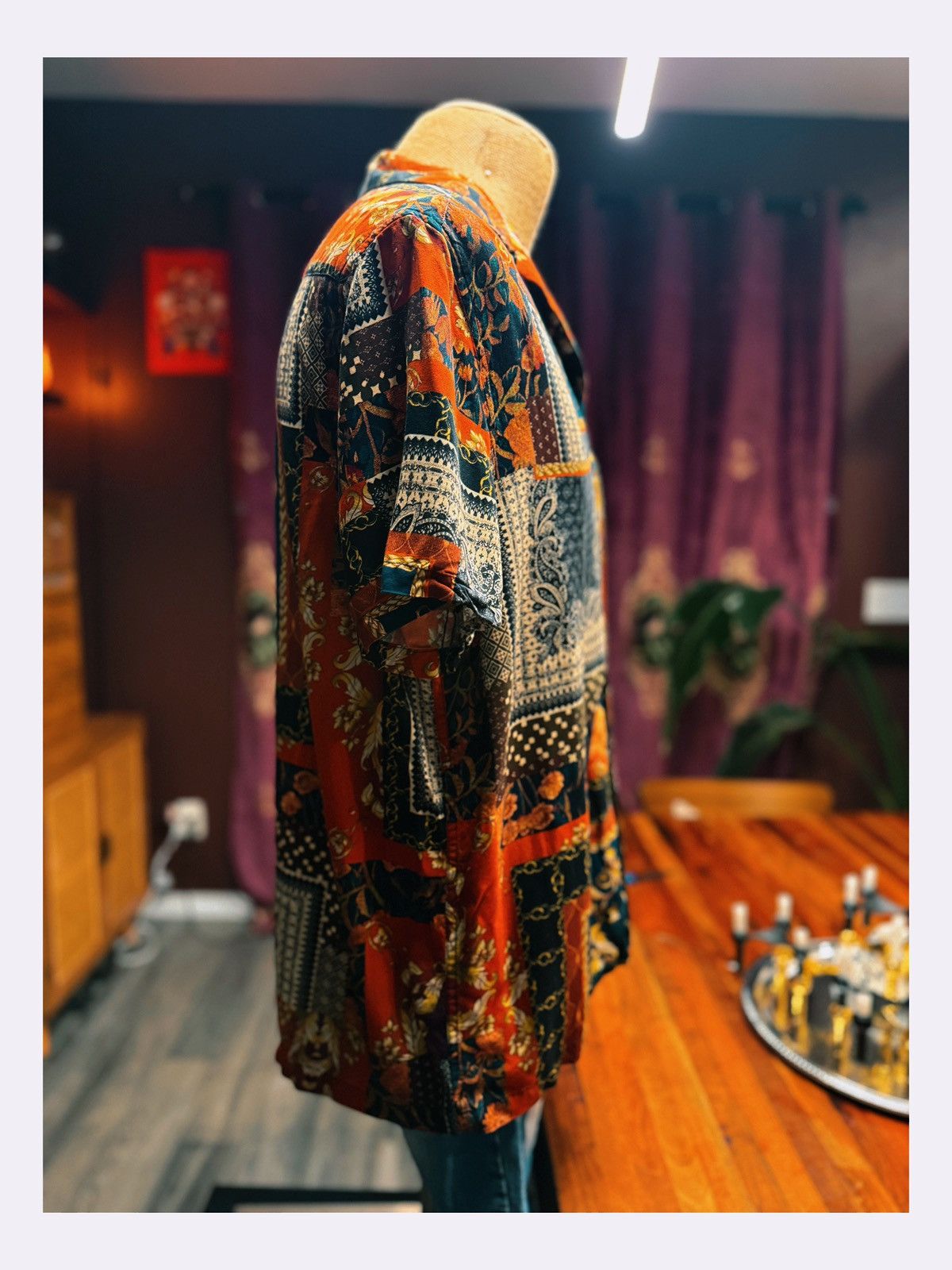 Asos ASOS DESIGN Baroque Patchwork Shirt – Size M Size US M / EU 48-50 / 2 - 5 Thumbnail