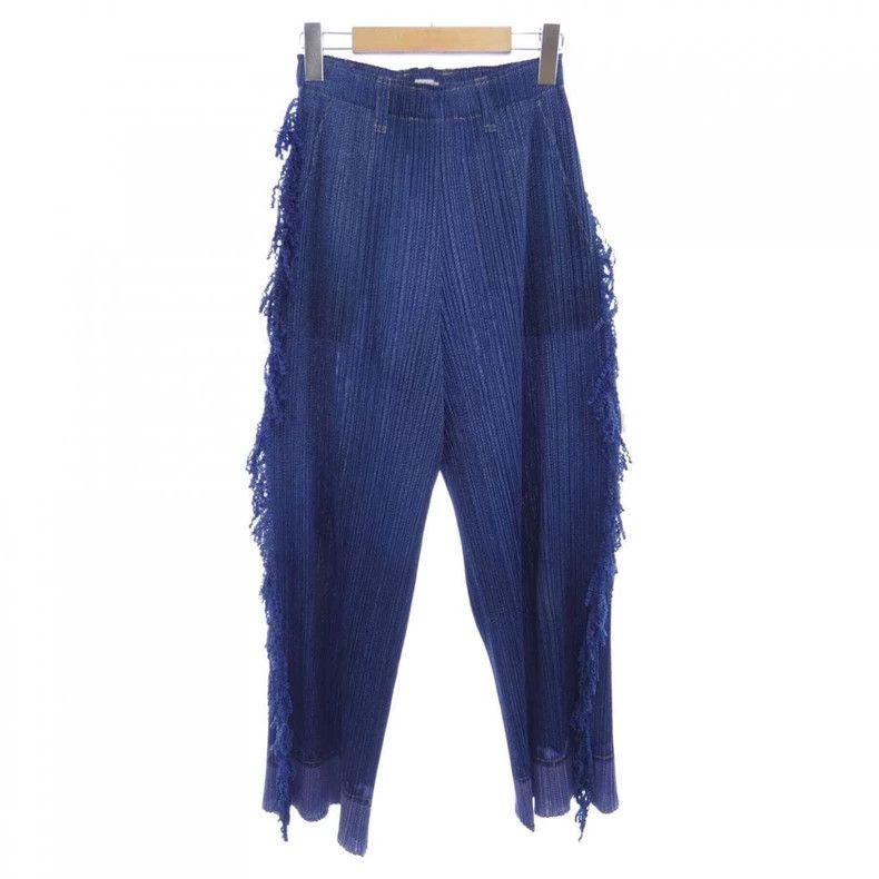Issey Miyake Issey Miyake size:3 Denim fringed trousers Size 42" / US 20 - 1 Thumbnail