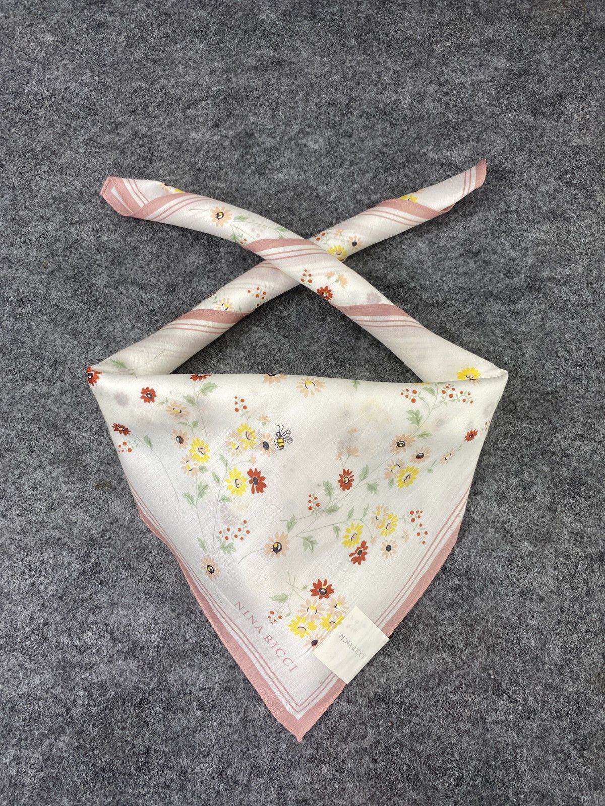 Vintage Nina Ricci Handkerchief / Bandana / Neckerchief- B016 Size ONE SIZE - 3 Thumbnail