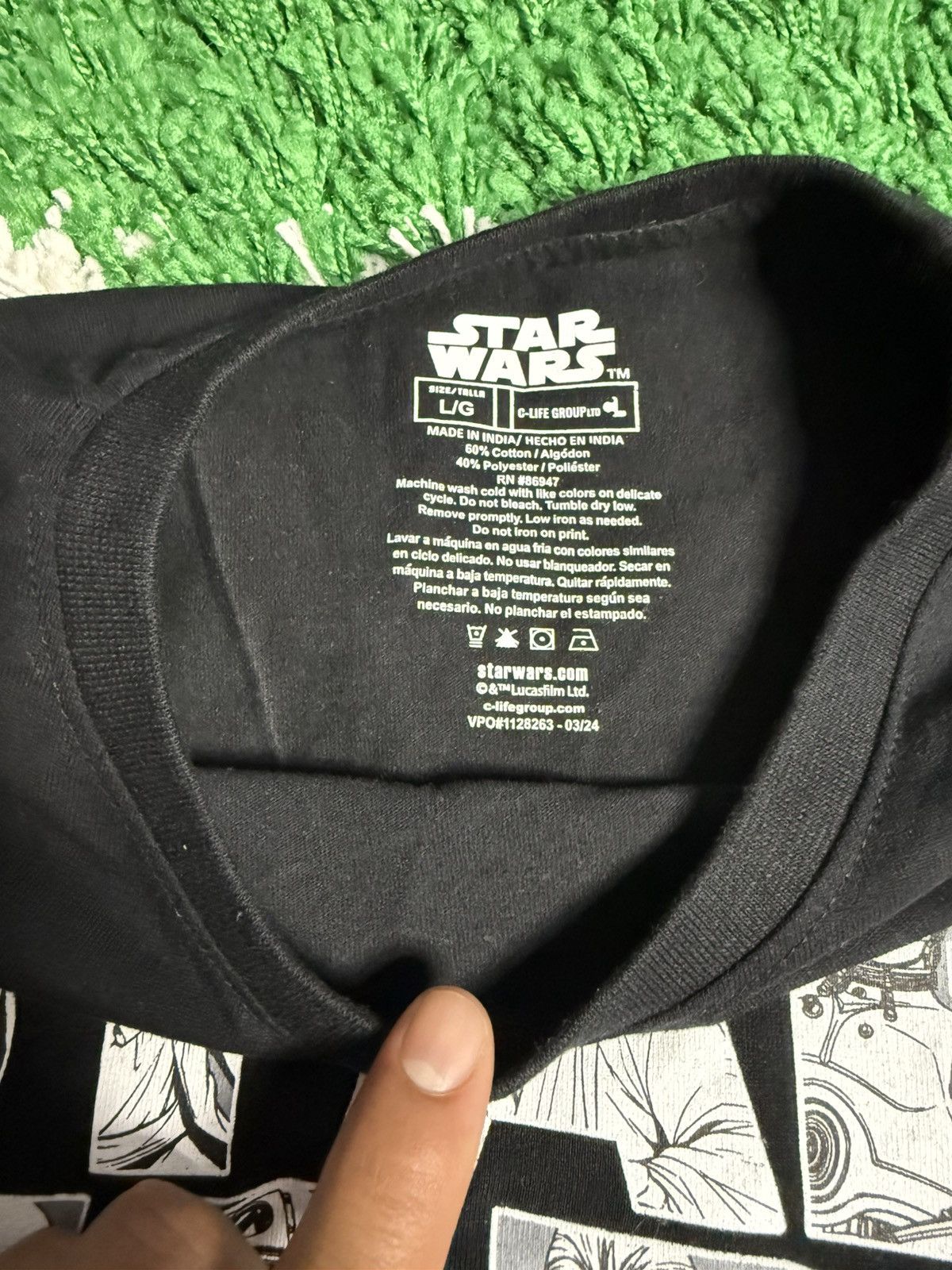 Star Wars × Vintage Star Wars Rare Vintage Tee Black Size Large Size US L / EU 52-54 / 3 - 3 Thumbnail