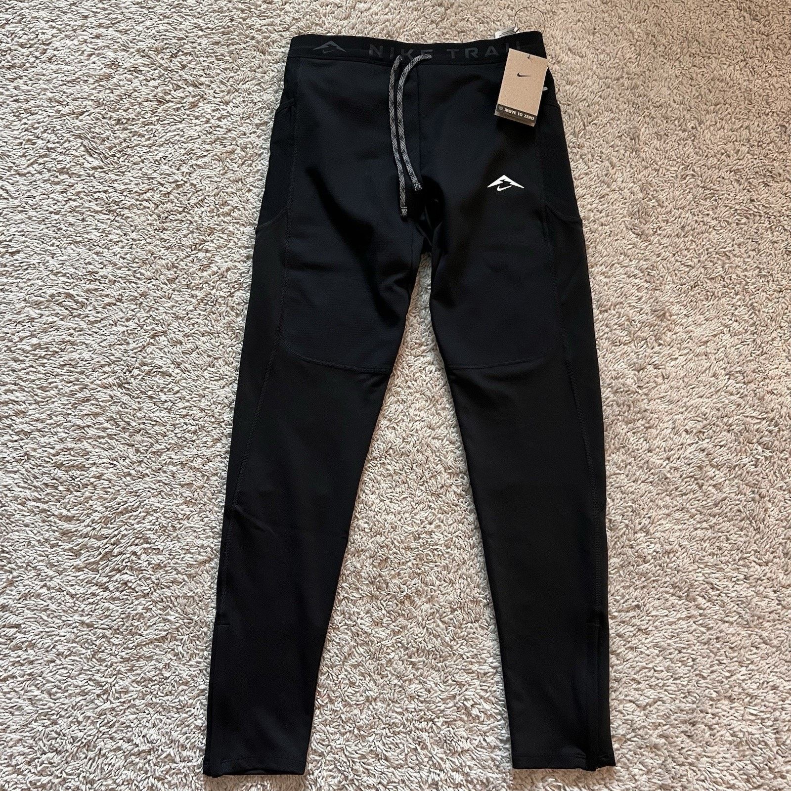 Nike Nike Trail Tight Pants Small Running Leggings Zip Pocket Size US 30 / EU 46 - 10 Thumbnail