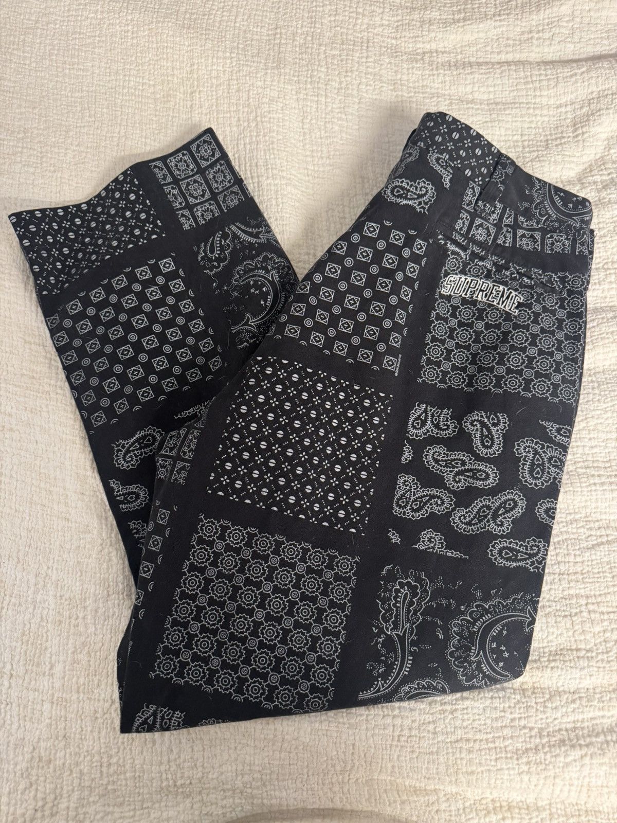 Supreme Supreme Paisley Grid Chino Pant Size US 34 / EU 50 - 3 Thumbnail