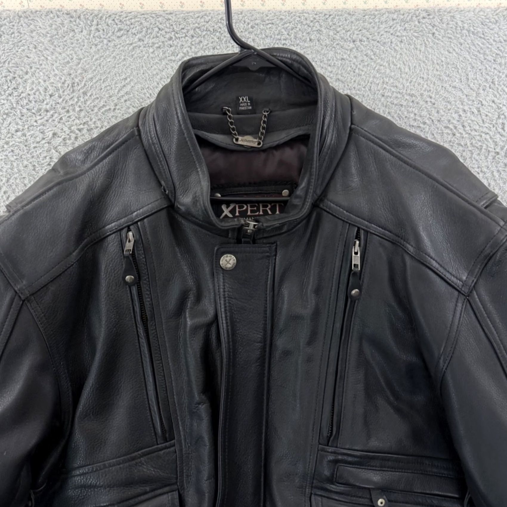 Vintage VINTAGE Xpert Performance Gear Jacket Mens 2XL Black Leather Motorcycle Biker Size US XXL / EU 58 / 5 - 3 Thumbnail