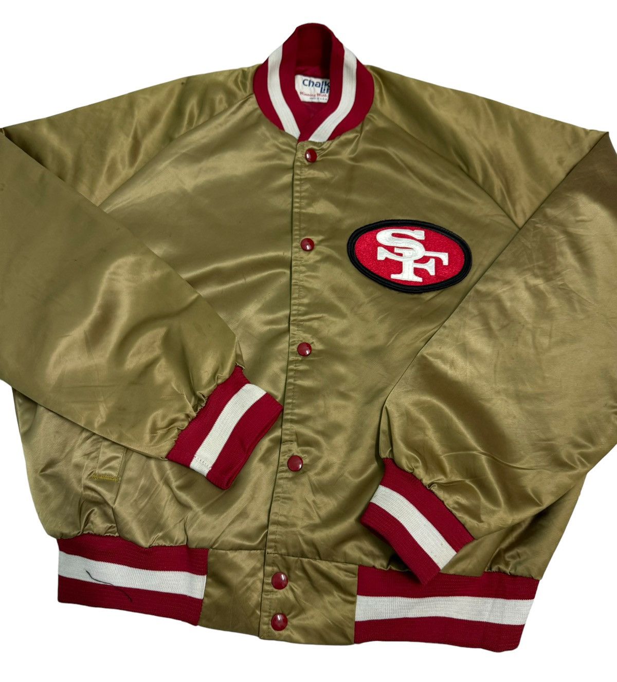 NFL Vintage NFL 49ERS Bomber Jacket Size US L / EU 52-54 / 3 - 11 Thumbnail