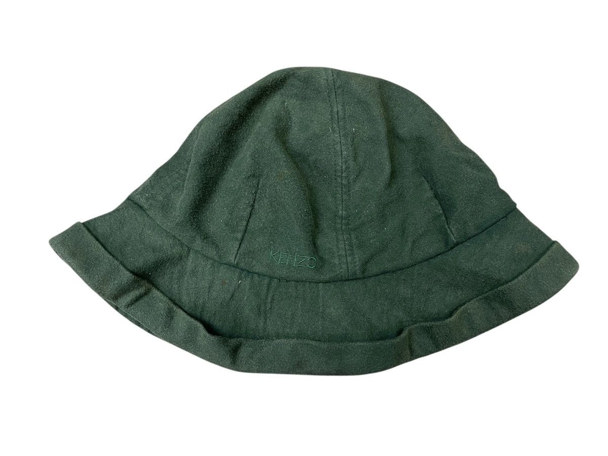 Kenzo Vintage Kenzo Bucket Hat Green Army Streetwear Size ONE SIZE - 4 Thumbnail