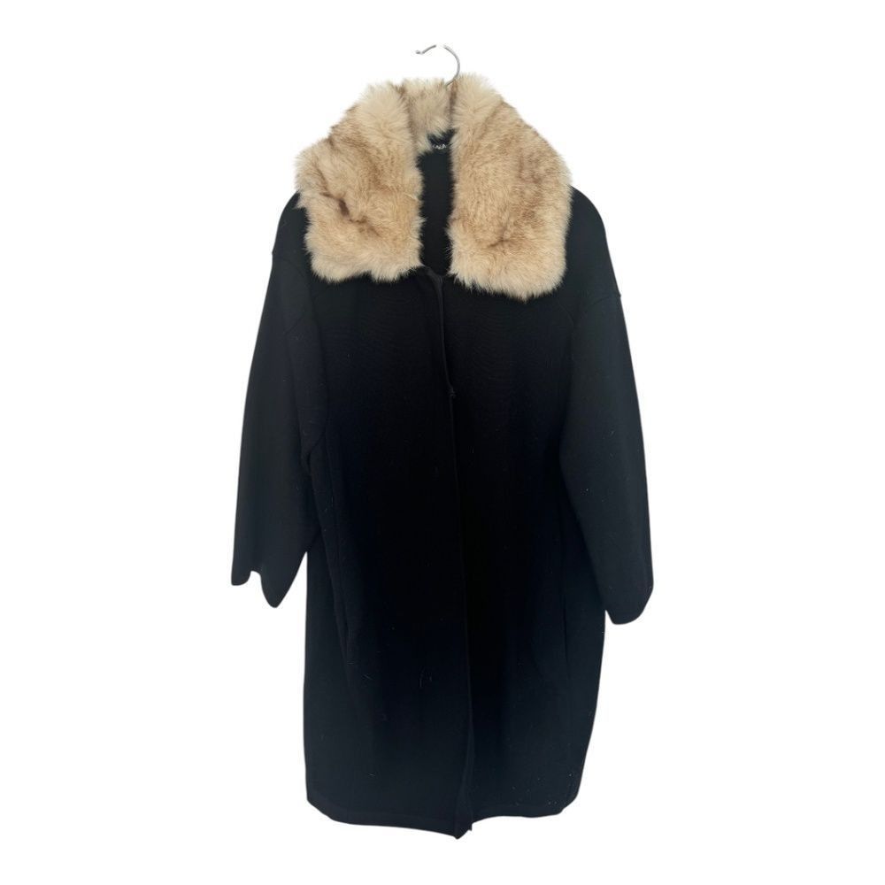Zara Zara Knit SZ M fur collar oversized winter coat Size M / US 6-8 / IT 42-44 - 1 Thumbnail