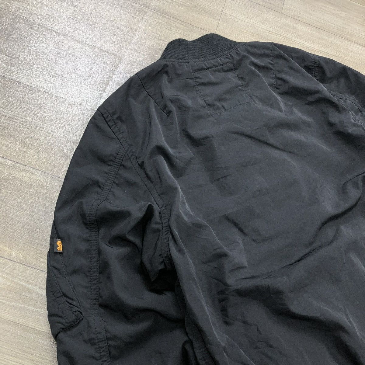 Alpha Industries Vintage Alpha Industries Military Black Bomber Jacket Size US S / EU 44-46 / 1 - 10 Thumbnail