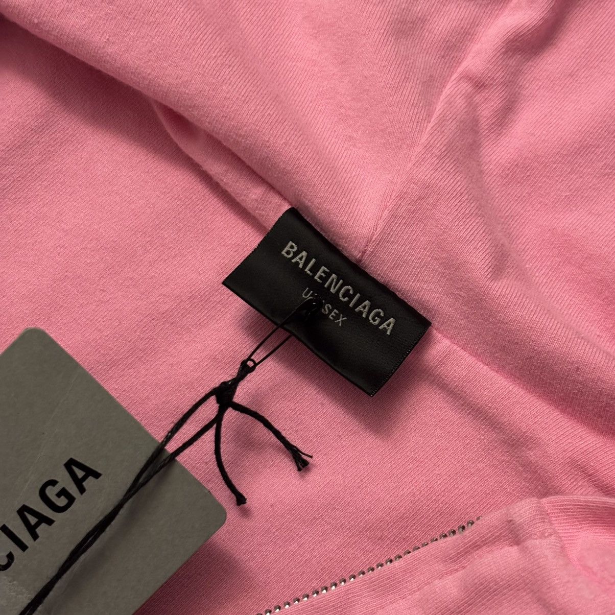 Balenciaga Balenciaga No Logo Pink Distressed Hoodie Size XS Brand New Size US XS / EU 42 / 0 - 5 Thumbnail