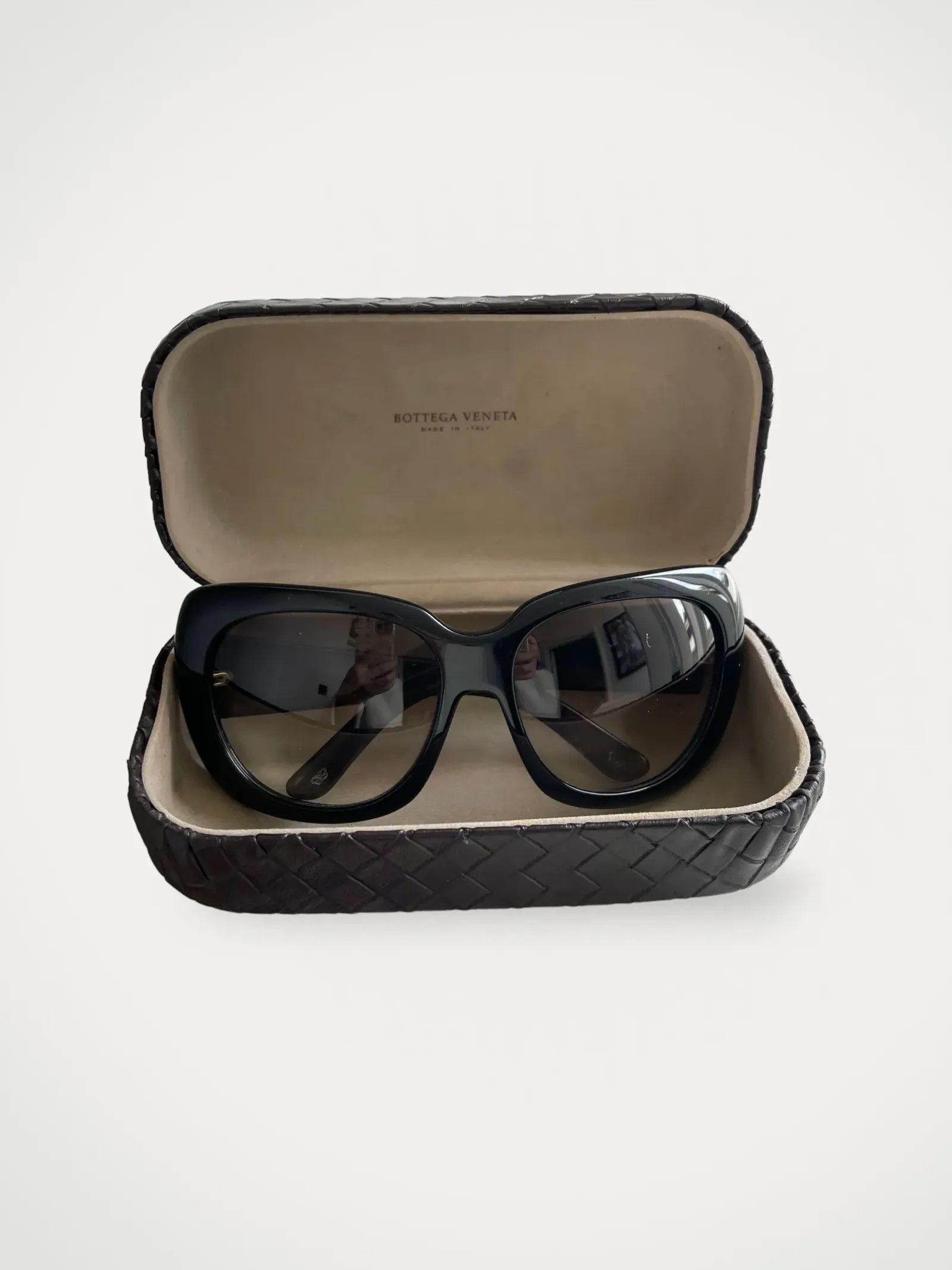 image of Bottega Veneta Sunglasses in Black, Women's