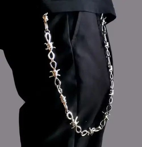 Jewelry Barb Wire Wallet Chain Size ONE SIZE - 3 Thumbnail