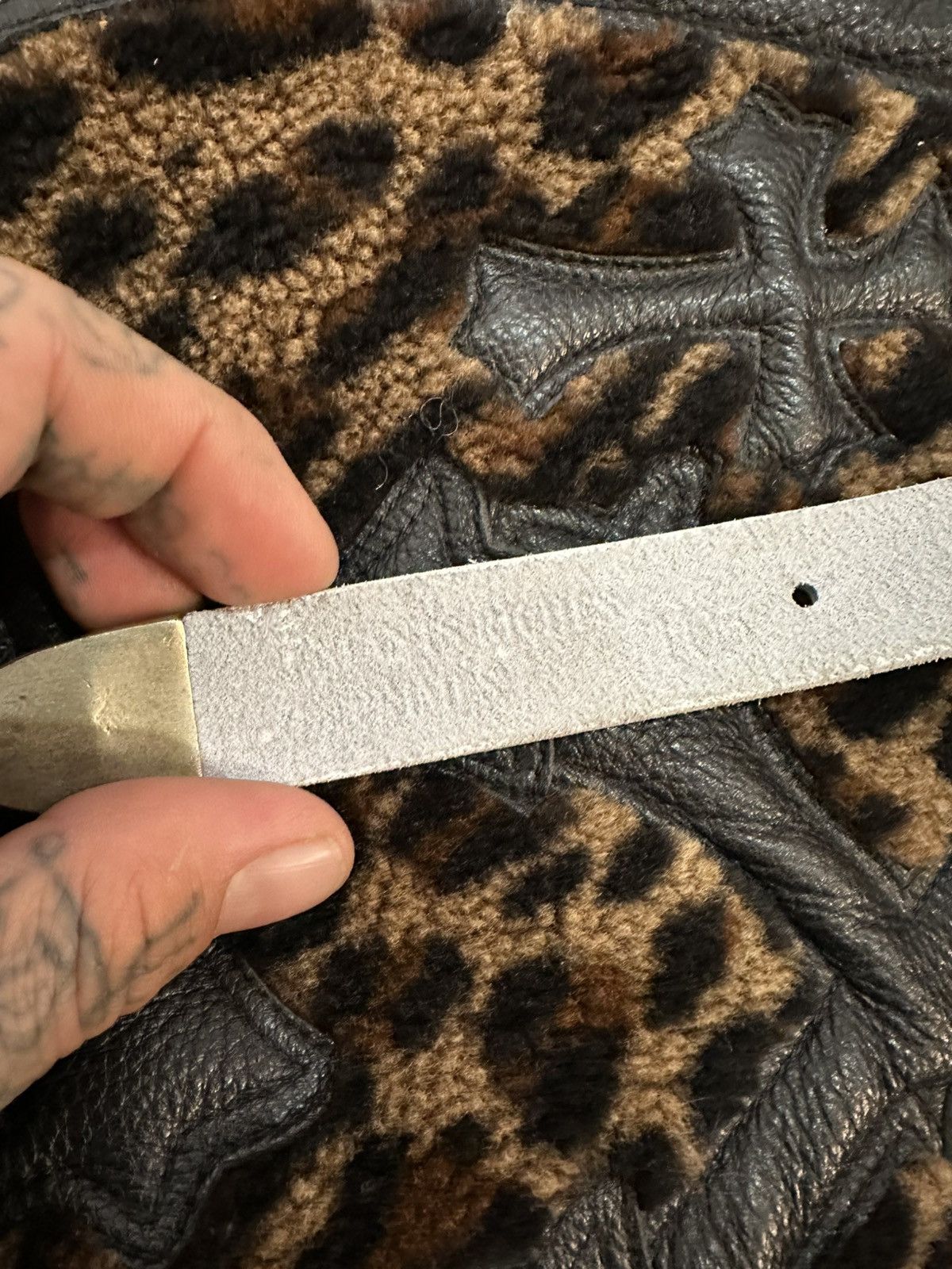 Enfants Riches Deprimes ERD WHITE LIMITED EXCLUSIVE PARIS BELT SILVER LEATHER 34-38 Size 36 - 7 Thumbnail