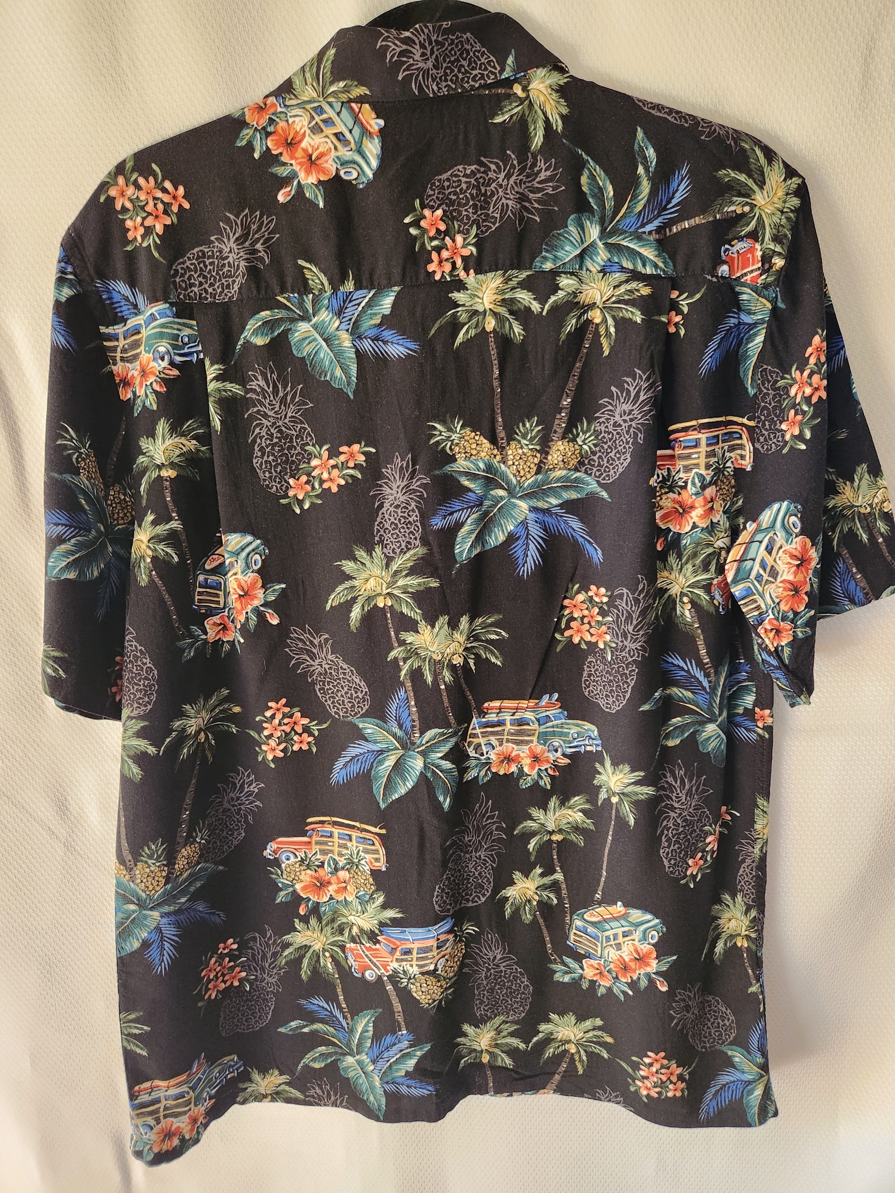 Campia Moda 100% Rayon Woody Motif Hawaiian Shirt Size US M / EU 48-50 / 2 - 2 Thumbnail