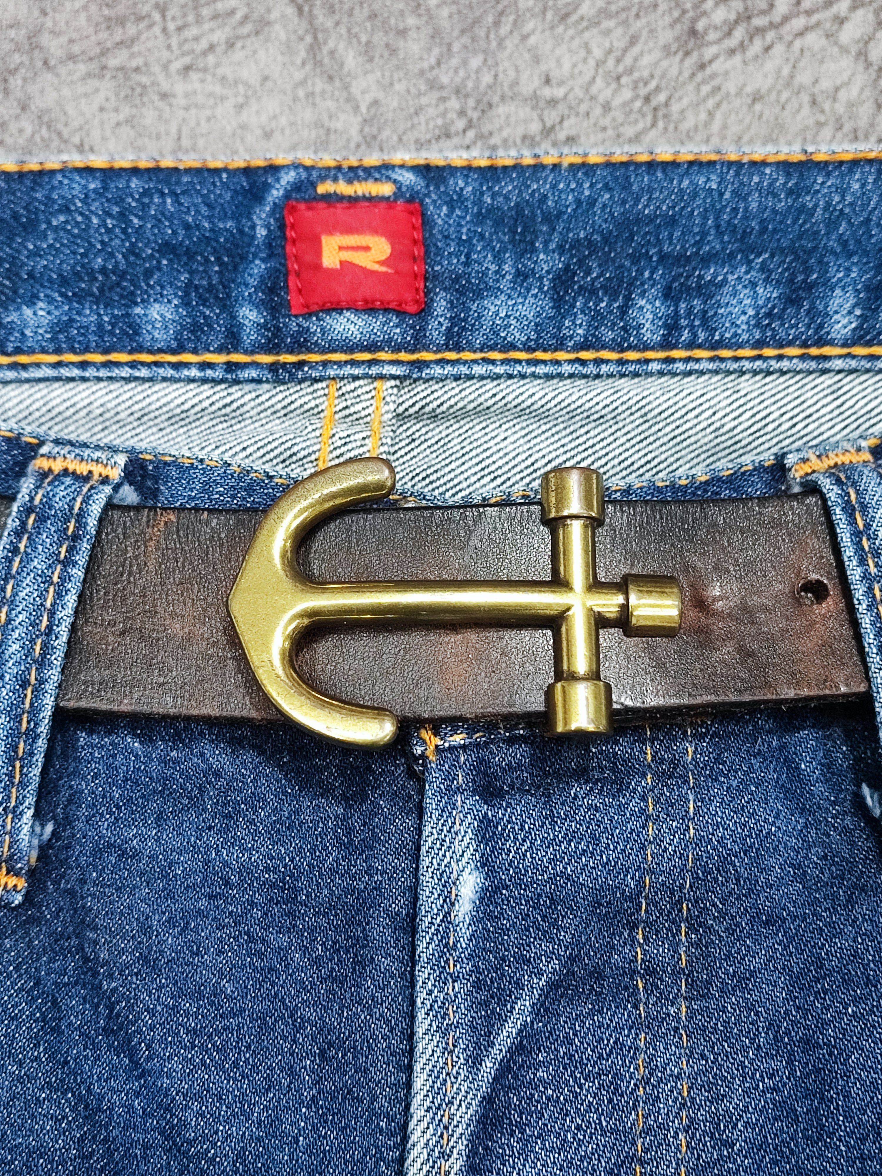 Vintage Vintage RRL Dark Brown Brass Anchor Buckle Belt | Grailed