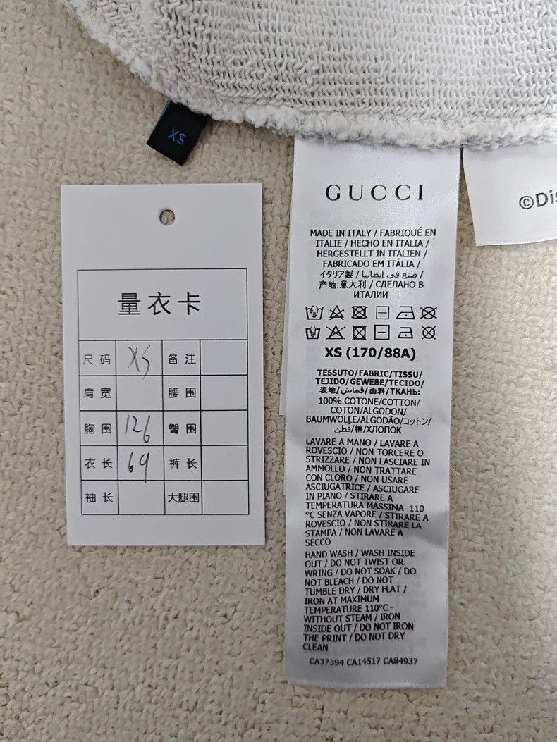 GucciDisney co-branded Donald Duck cartoon printed round-ne