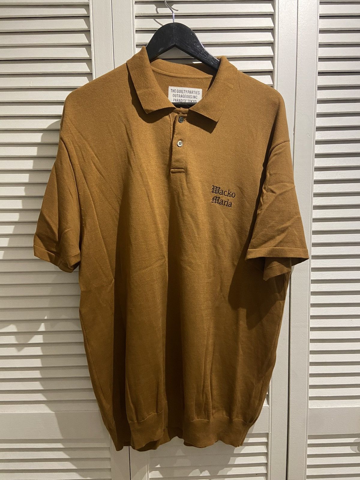 Wacko Maria Wacko Maria short sleeve polo sweater size XL Size US XL / EU 56 / 4 - 1 Thumbnail