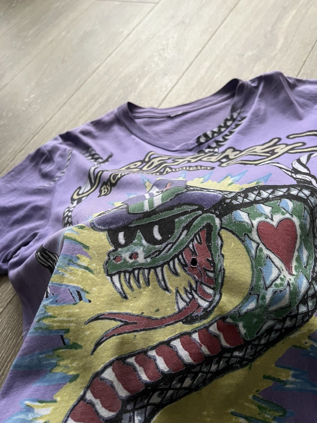 Christian Audigier × Ed Hardy × Vintage Vintage 💥 Ed Hardy by Christian Audigier T-Shirt Y2K Tee Size US L / EU 52-54 / 3 - 8 Thumbnail