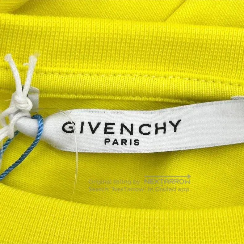 Givenchy Givenchy Side Logo Lemon Yellow Short Sleeve T-Shirt Size US XL / EU 56 / 4 - 4 Thumbnail