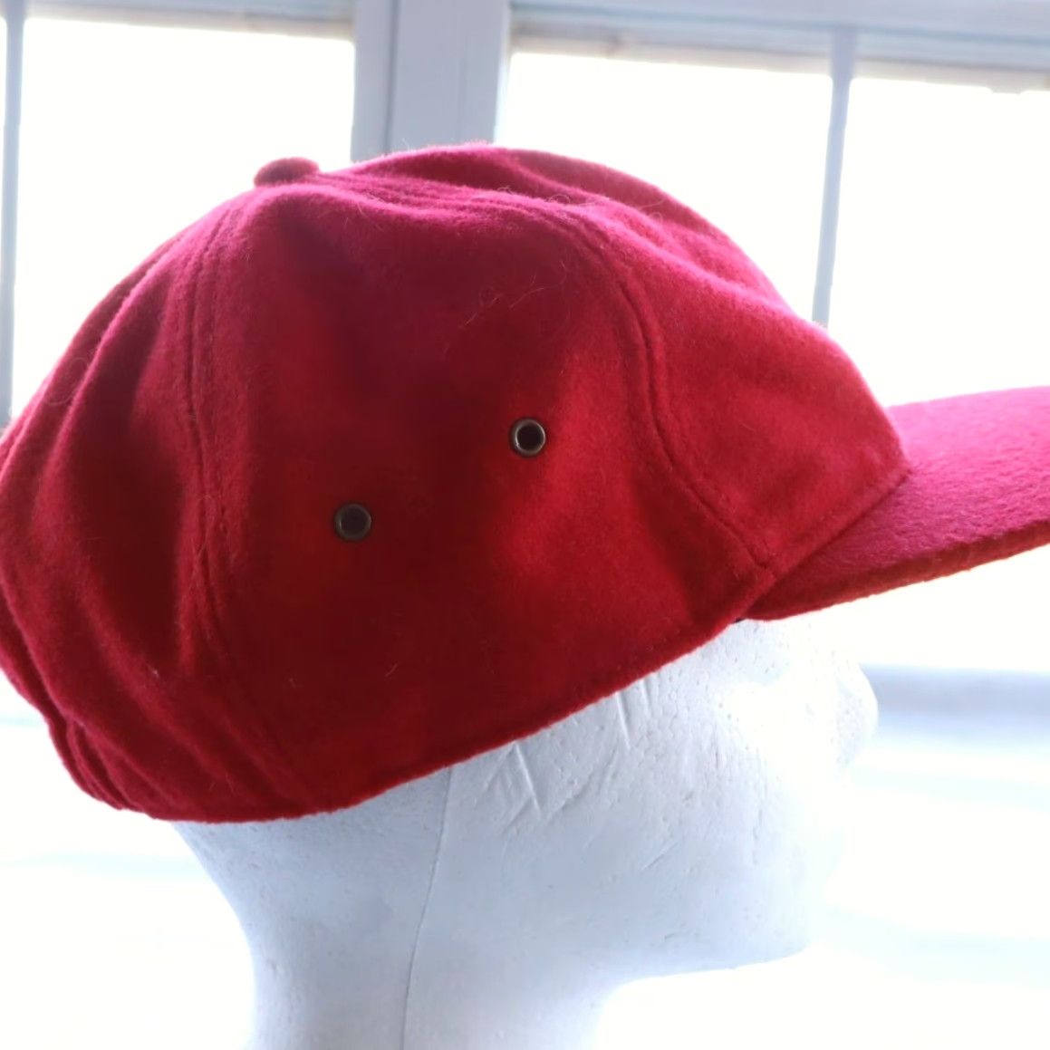 J.Crew J. Crew Wool Red Woven Baseball Fitted Hat Men's L/XL Size ONE SIZE - 4 Thumbnail