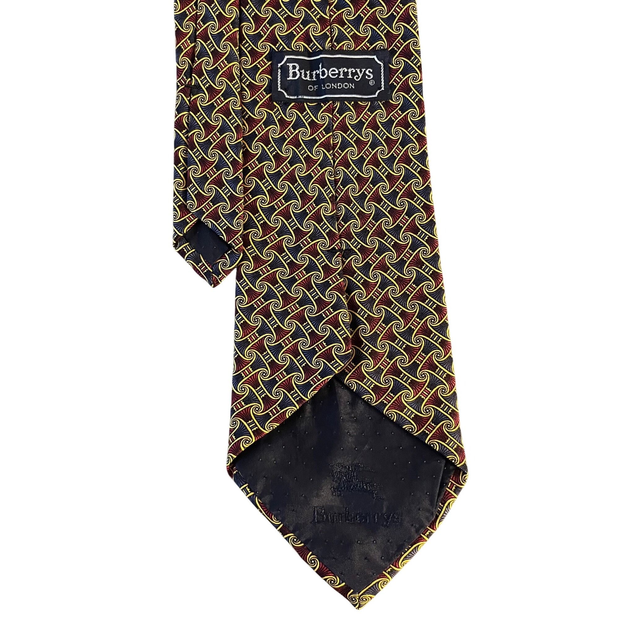 Burberry VTG 80’s Burberry Burberrys Of London Tie Silk Necktie 59X4 Size ONE SIZE - 4 Thumbnail