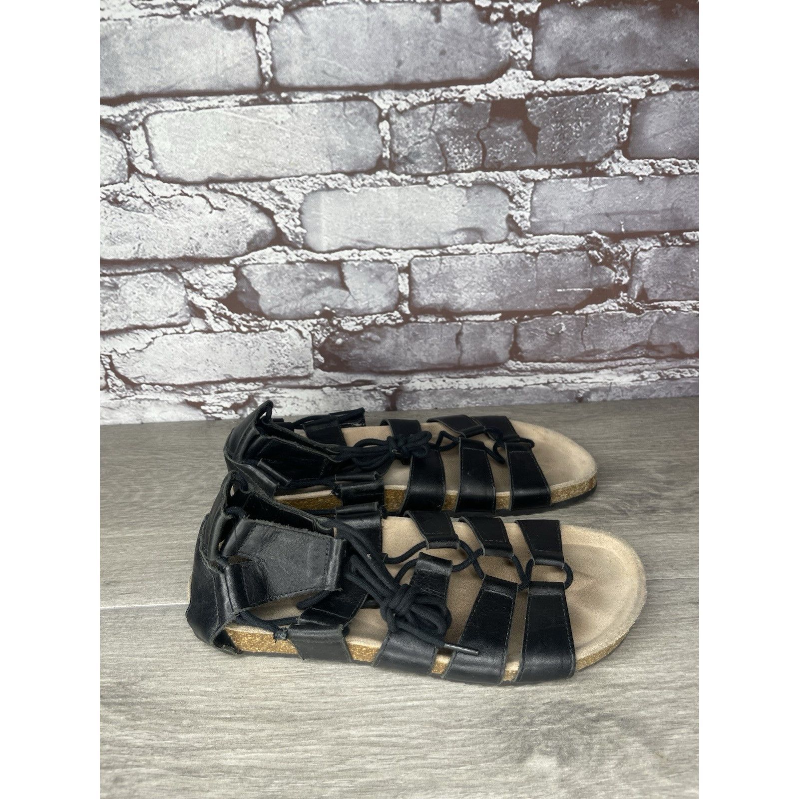 Loeffler Randall Loeffler Randall Black Leather Pascal Gladiator Strappy Sand Size US 7.5 / IT 37.5 - 12 Thumbnail